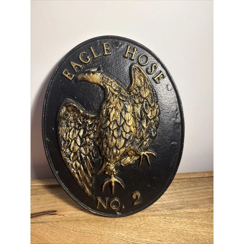 Eagle Hose No 2 Cast Iron Plaque